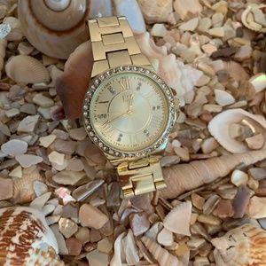 Laura Scott Gold LS Dress Watch EUC LIKE NEW